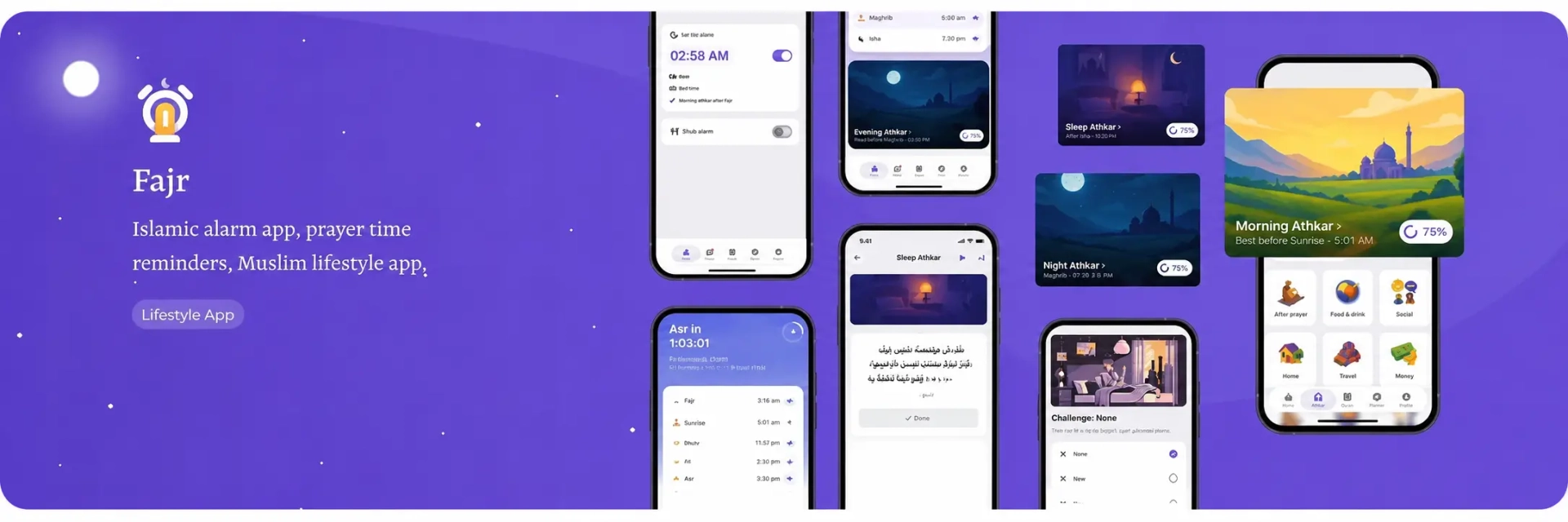 Fajr Alarm: A Prayer Alarm, Quran, and Muslim Lifestyle App's image